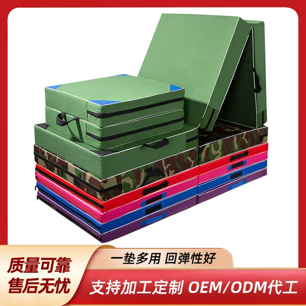 Camouflage Sports Gymnastics Mat Multi-Size School Sit-Up Gymnastics Mat Foldable Dance Mat Oxford Cloth Training Mat