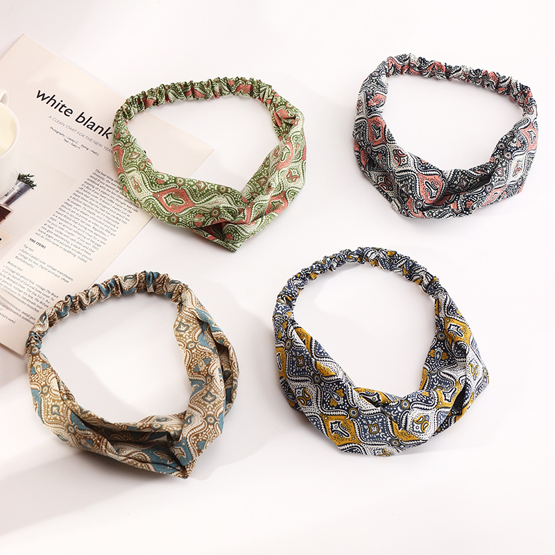 Elastic Printed Hair Band display picture 1