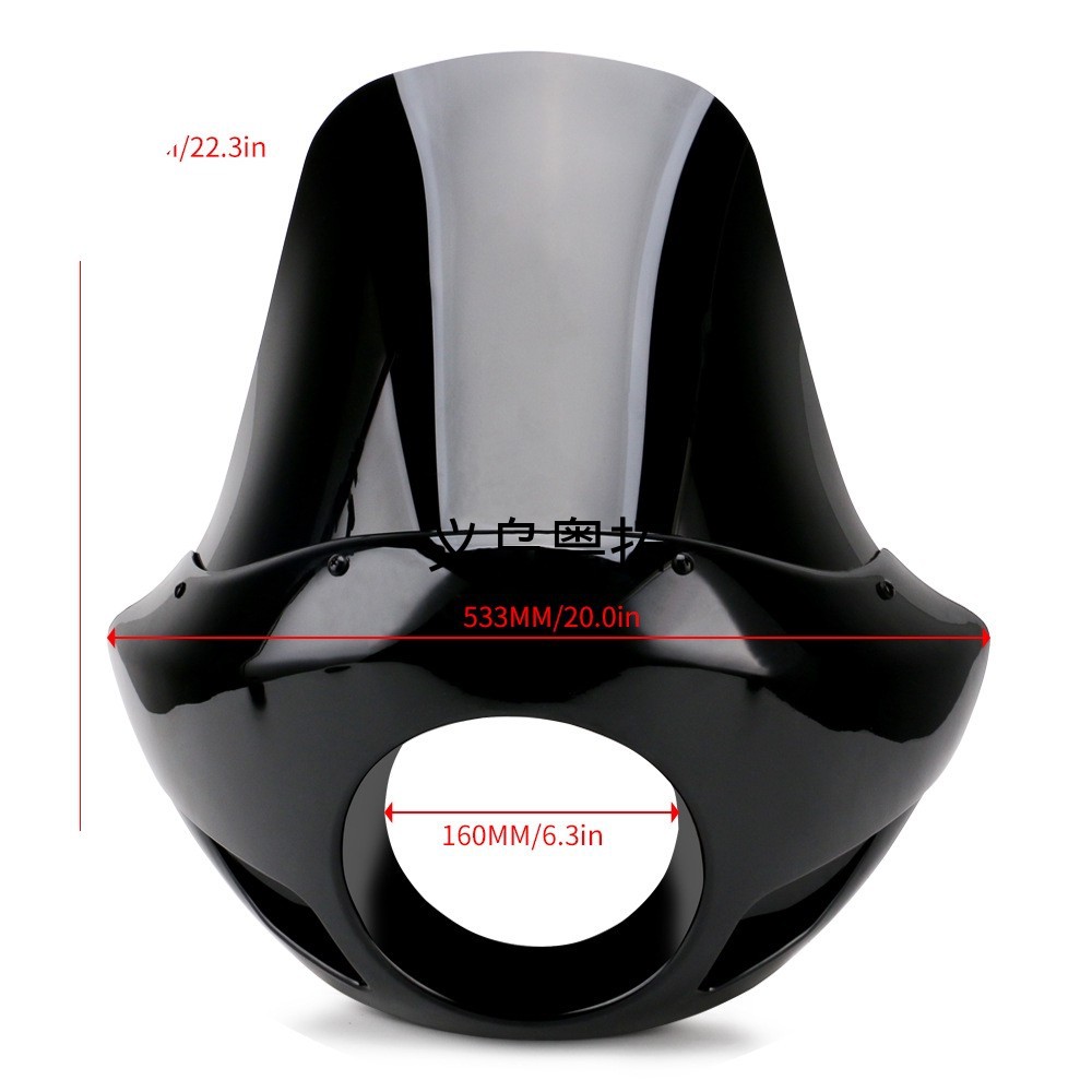 Motorcycle modification accessories suitable for Harley-Davidson Dyna Fat Boy 883 1200 headlight cover protection pig head cover