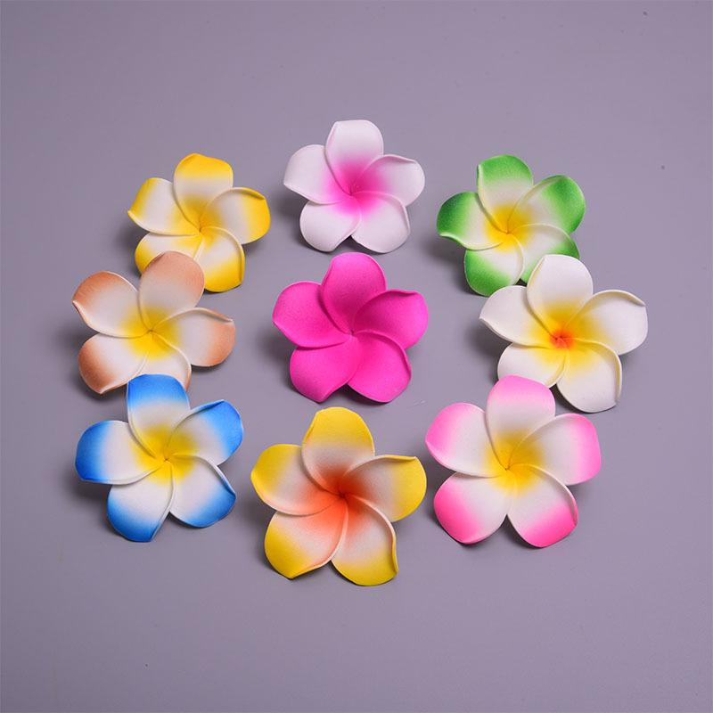 Simulated Frangipani Hairpin Headdress Cross-Border Spot 4--9cm Seaside Beach Travel Vacation Decoration Dai Hair Accessories