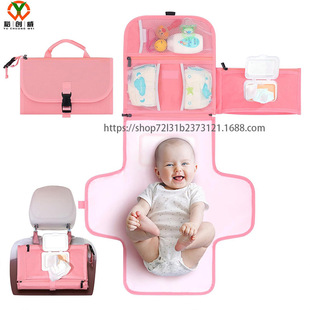 Cross-Border Diaper Pad Large Capacity Outing Mother and Baby Bag Travel Bag Large Capacity Diaper Pad Mother and Baby Bag Hanging Bag Storage Bag