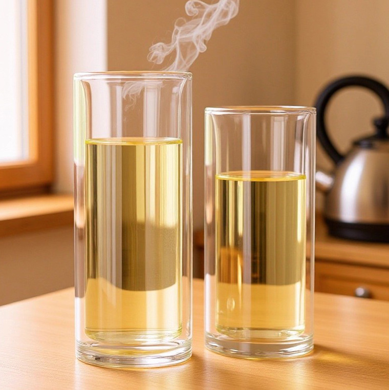 杯子玻璃家用双层高硼硅隔热茶杯直筒创意宽口耐高温玻璃杯批发