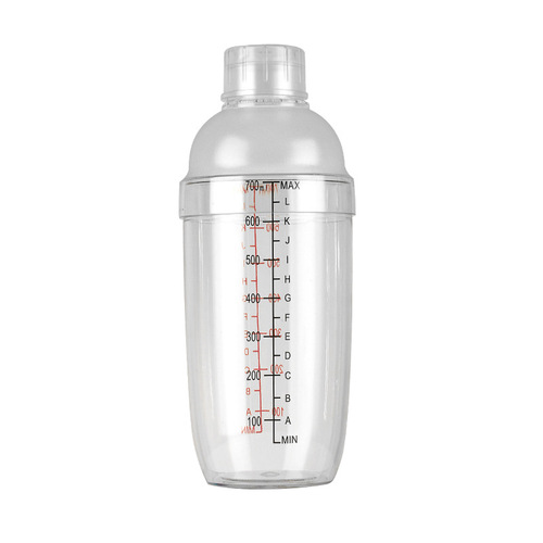 Dual-Scale Shaker Cup Laser Scale Milk Tea Shop Supplies Milk Shaker Bar Tool Transparent PC Resin Shaker