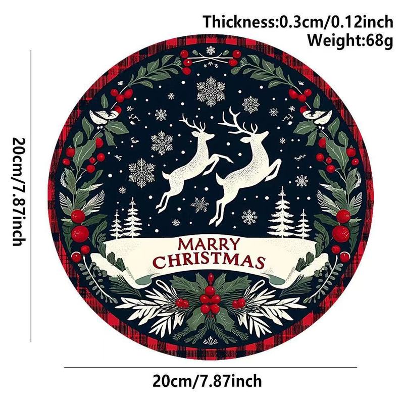 クロスボーダークリスマス木製雪だるまペンダント工芸品クリスマス雰囲気装飾ラウンドサインドアサイン|undefined