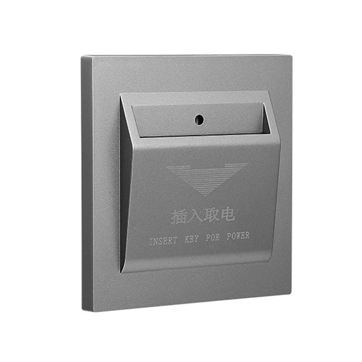 Hotel type 86 wall 40A high power arbitrary card insertion card power switch panel hotel entrance power switch