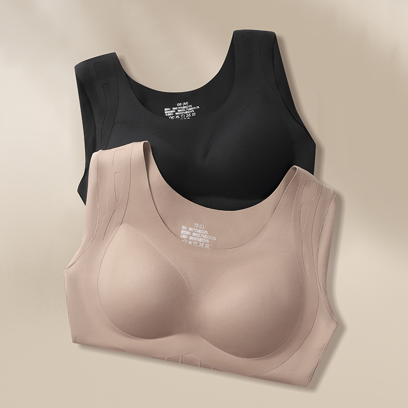 2025 가을, 겨울 유방 패드가있는 매끄러운 조각 된 따뜻한 탑 속옷 BIOSTATIC BODY SHAPING 여성용 올인원 푸시 업 브래지어