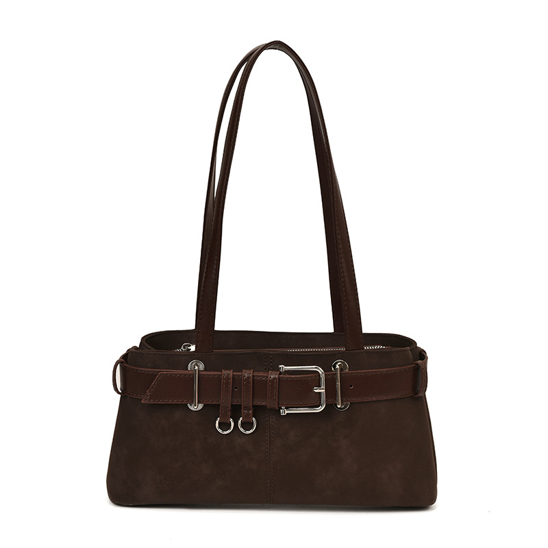 2025 Autumn/Winter New Retro Underarm Bag For Women High-End Fashion Shoulder Bag Commuter Baguette Handbag - Thumbnail 5