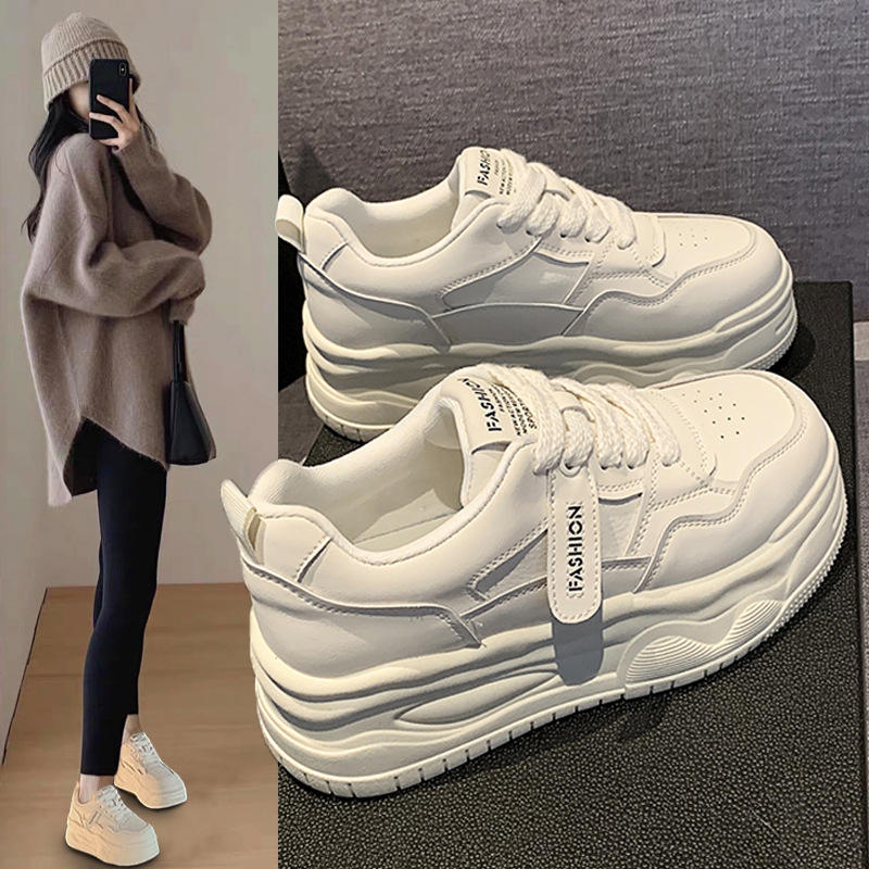 Casual Sneakers For Women With Thick Soles Height Increasing_voghion.com