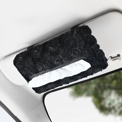 Car Sun Visor Tissue Box, Car tissue box/set - black
