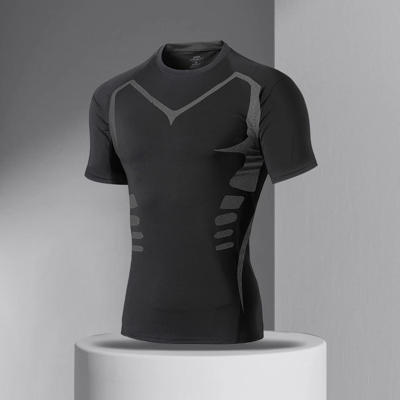 Camiseta de secado rápido, camiseta de sudor para hombres, traje de entrenamiento de baloncesto de mangas cortas, camiseta de carrera, camiseta deportiva, camiseta de bicicleta