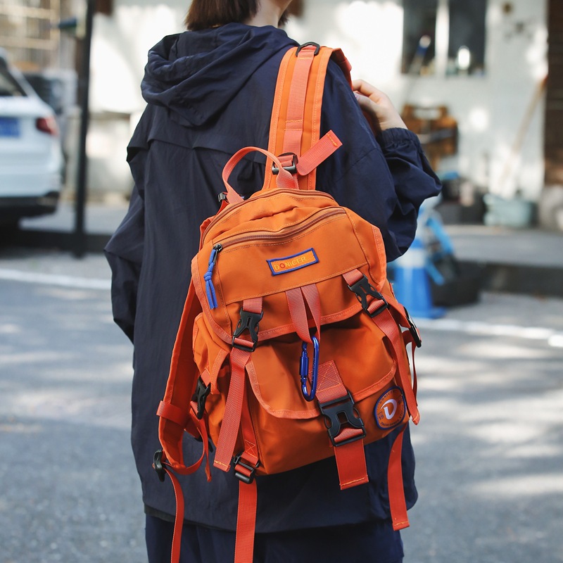2024 verano diseño de nicho bolsa de montañismo con tapa grande impermeable neutral mochila de senderismo para jóvenes
