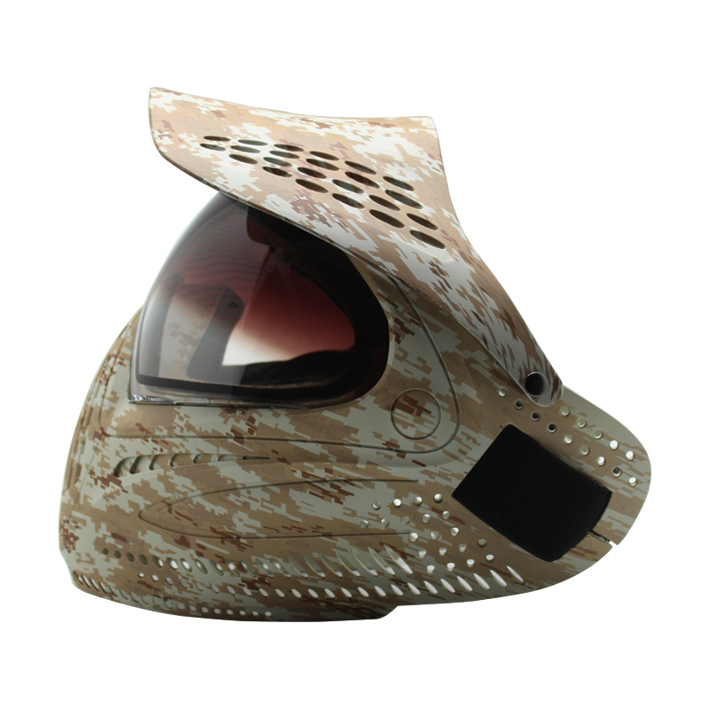 泥色二代迷彩面罩 训练面具airsoft CS面具 自虐面罩 paintball