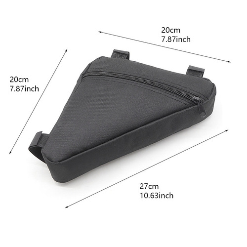 Bike Waterproof Front Bar Bag Triangle Bag Cycling Gear Bike Front Mount Bag Large Capacity Bike Bag
