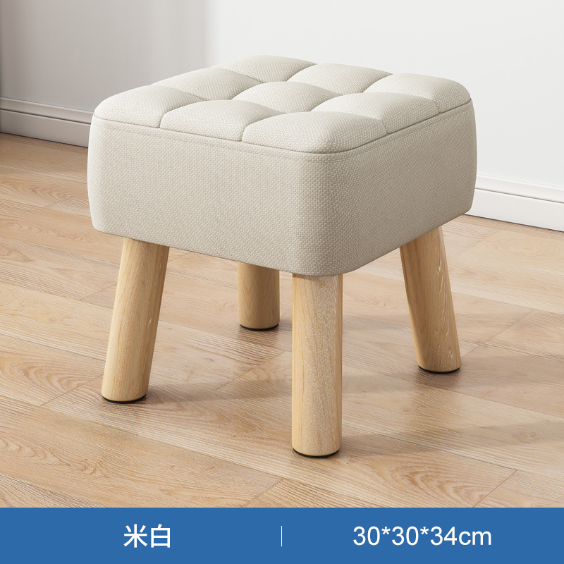 Pequeño taburete hogar pequeño taburete sala de estar sofá taburete simple paño enano taburete