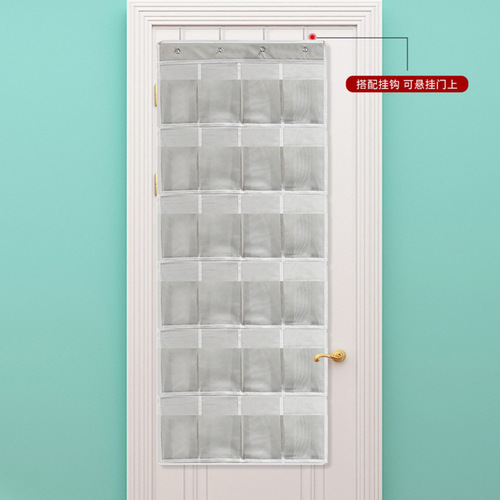 Cross-border new 24-grid rear storage hanging bag, hanging shoe storage bag, TEMU best-selling multi-layer storage bag