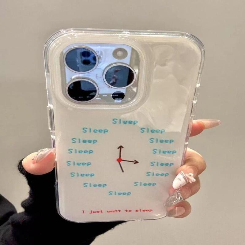 Suitable for Sleeping Time Apple 17/16 Promax Phone Case Iphone17 Hard Case 15/14 Personalized 13 Large Hole