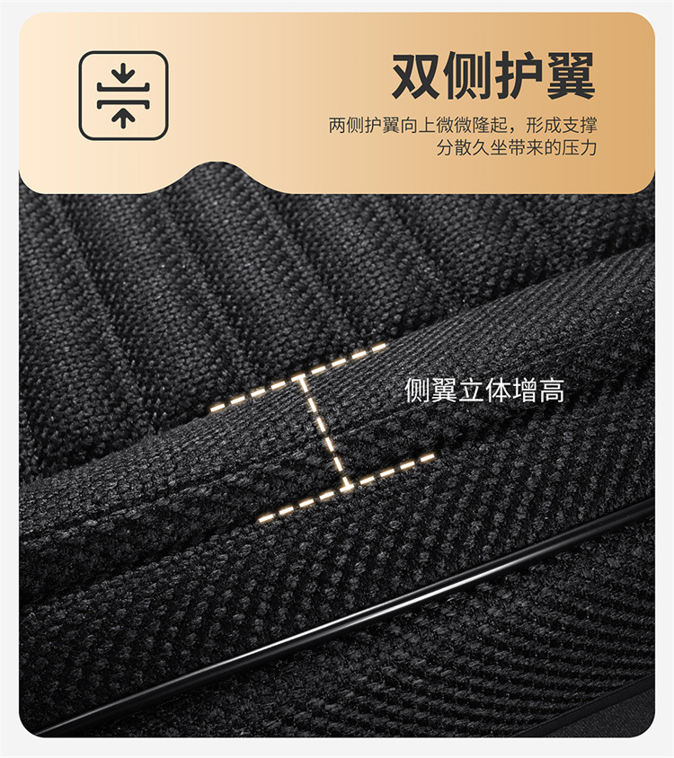 Soft, Comfortable, Breathable, Simple and Versatile Car Seat Cover for All Seasons, Wear-Resistant and Dirt-Resistant, Fully Enclosed Car Seat Cushion