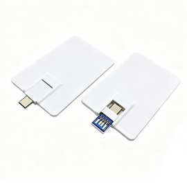 卡片手机U盘Type-c接口3.0双接口U盘彩印LOGO图片32G64G工厂批发