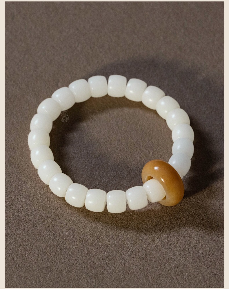 Huai white barrel bead bodhi hand series of men and women money is holding a new Chinese style was playing soft bodhi bracelet collectables - autograph female 157 undefined