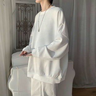 Long-sleeved T-shirt Men's ins Fashionable Loose Sweater Men's and Women's Casual Spring and Autumn Top Korean Style Trendy Brand Inner Base Shirt
