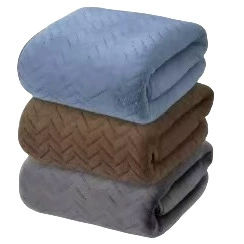 跨境贴标Temu代发毛巾towel经编珊瑚绒麦穗包边70140浴巾沙滩巾