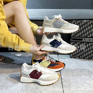 Small Waist Daddy Shoes for Women 2022 Spring and Summer New Internet Celebrity Thick-Soled Student Casual Shoes Breathable Sports Forrest Gump Shoes for Women