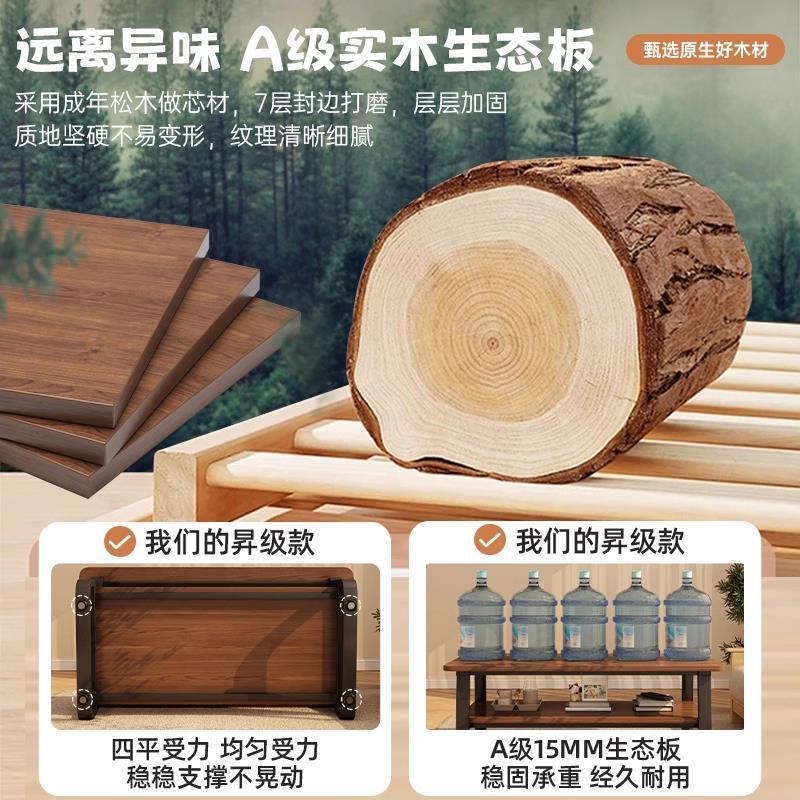 中古风茶几小户型客厅阳台两用实木小桌子小茶台出租屋用简易茶桌|undefined