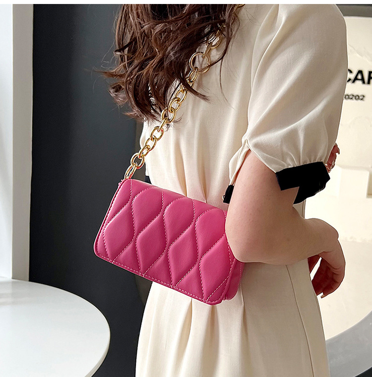 195g Weight Synthetic Leather Lining Material Sewing Thread Fashion Element Flip Cover Closure Type Single Shoulder Strap Strap Type Square Bag Bags Type Casual Occasion Pu Leather Material Solid Color Pattern All Seasons Season Women's Gender Classic Style Style Square Shape Women's Pu Leather Solid Color Classic Style Sewing Thread Square Flip Cover Square Bag 9