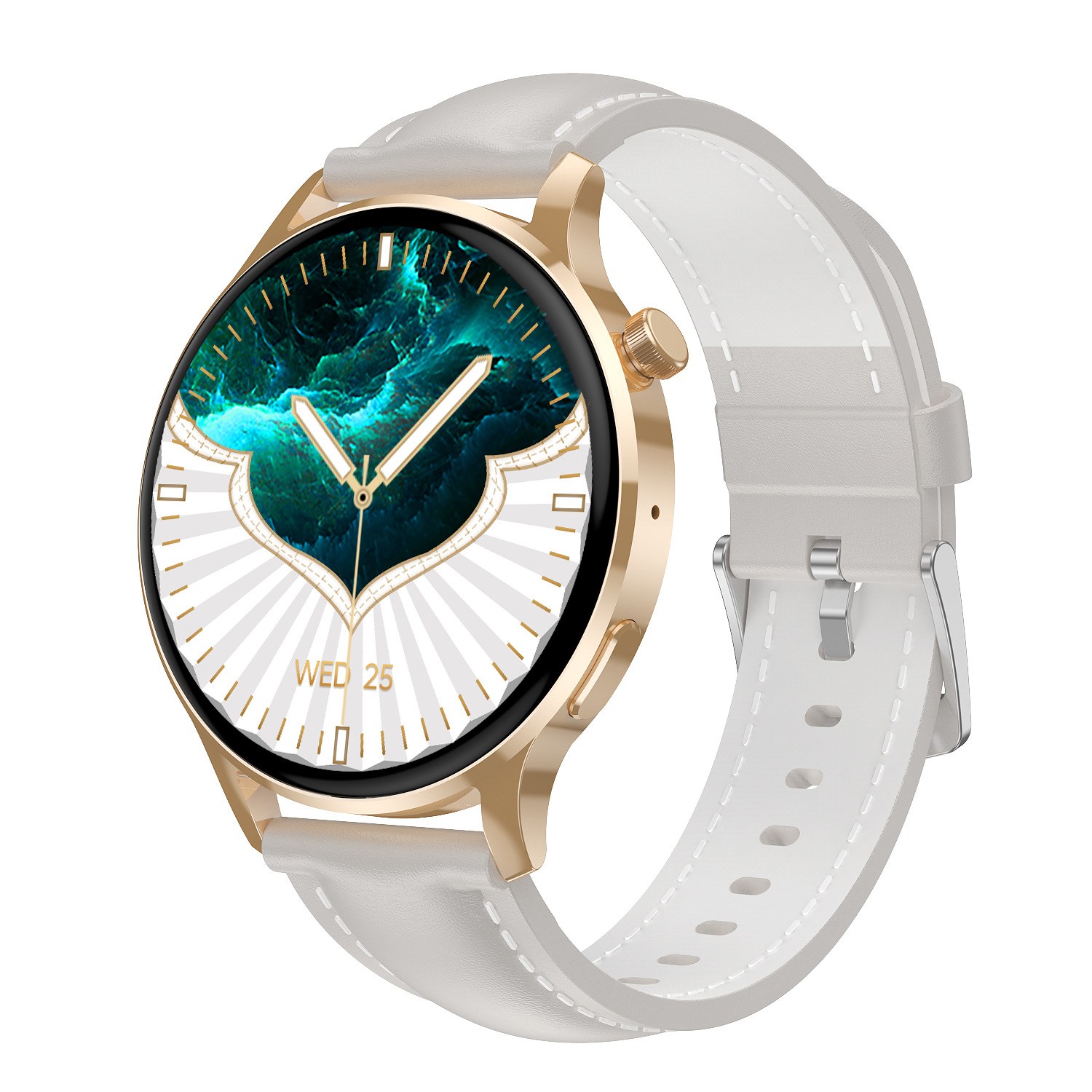 Reloj inteligente Watch3 pro, llamada Bluetooth, ritmo cardíaco pedómetro, reloj deportivo en stock image 5
