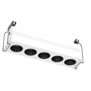 Mini Grille Spotlight for Home Use, Embedded Led Light for Indoor Living Room and Study, Anti-Glare Strip Light in a Light Luxury Style