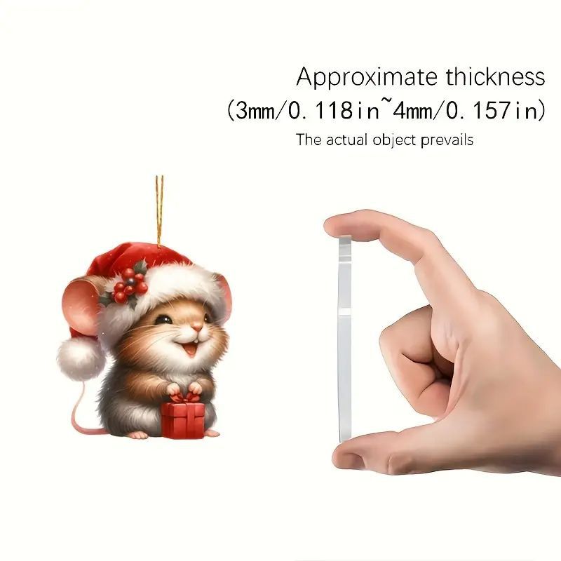 Colgante de decoración acrílico perfecto para accesorios de automóviles y decoraciones de árboles de Navidad image 5