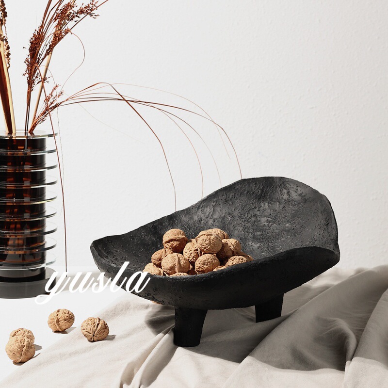 Cross-Border Popular Wabi-Sabi French Fruit Plate Dried Fruit Tray Decoration Model Room Living Room Coffee Table Restaurant Soft Decoration Cross-Border Popular Wabi-Sabi French Fruit Plate Dried Fruit Tray Decoration Model Room Living Room Coffee Table Restaurant Soft Decoration