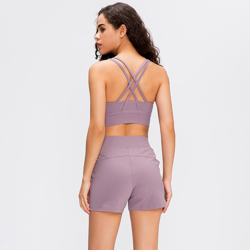 Diqian's new classic shock-proof sports bra for women, cross back push-up running yoga fitness BRA bra