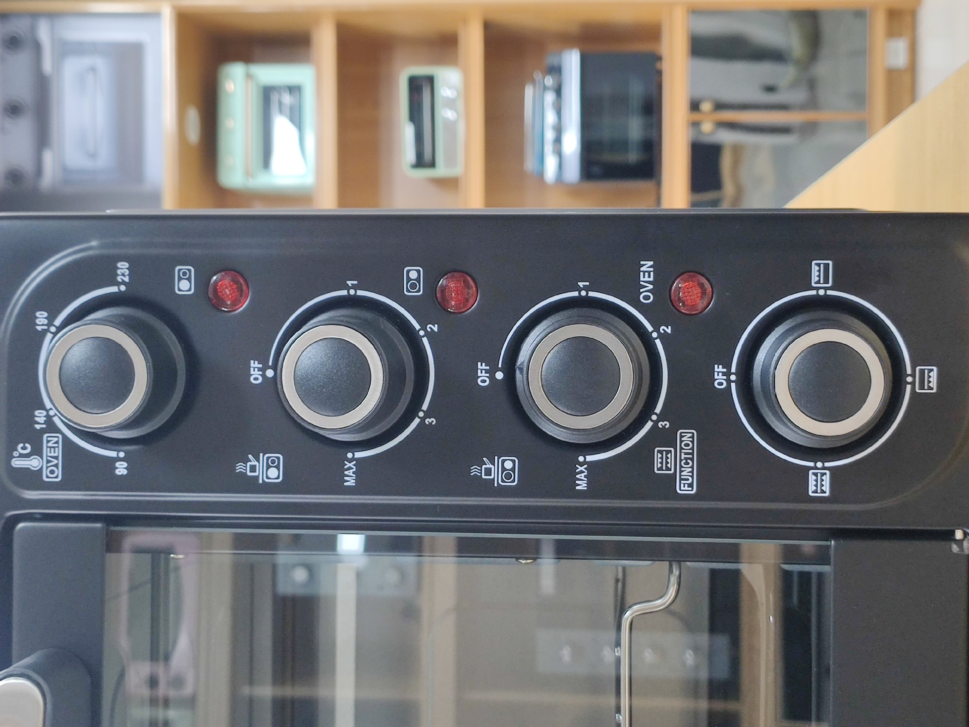 46L fábrica de comercio exterior horno doméstico de doble estufa pantalla mecánica de gran capacidad horno de convección visual multifuncional image 5