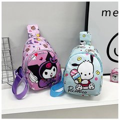 Minimalist casual children's crossbody bag for boys and girls, fashionable and trendy backpack, stylish small chest bag for cute babies, crossbody waist bag