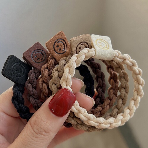 High elasticity rope hair band for women to tie hair balls rubber band  new style bold fashion simple leather circle hair accessories headwear