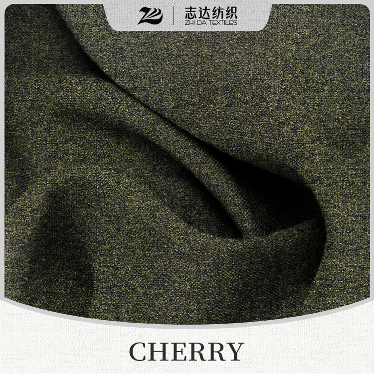 仿羊毛多色棉麻风格沙发面料软包装饰布CHERRY