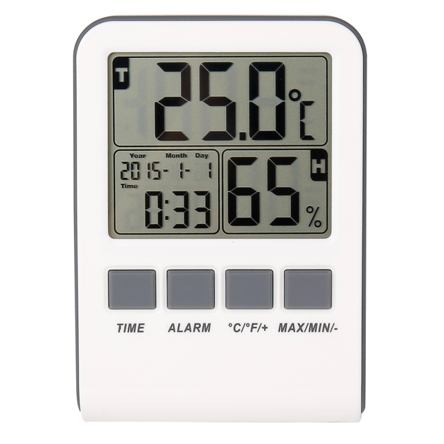 室内家用电子日期时钟高精度数字温湿度计