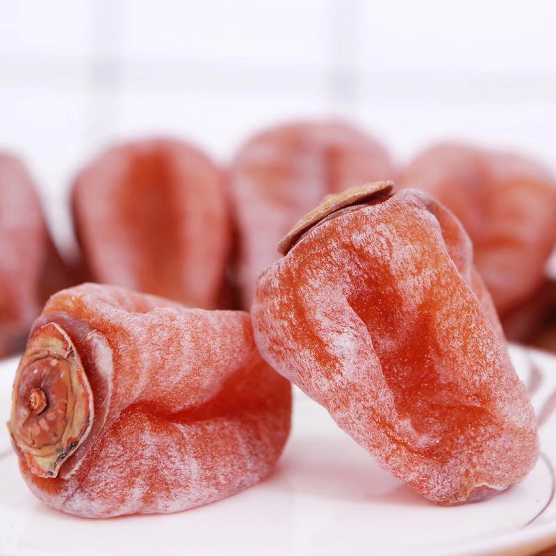 Net weight fresh frost-hung persimmon cake rich round cake hung cake farmhouse persimmon dried 1-5 jin packaging flat frost-hung persimmon cake