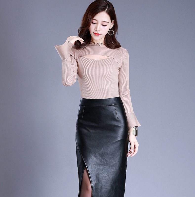 Comfortable Black Midi Skirt