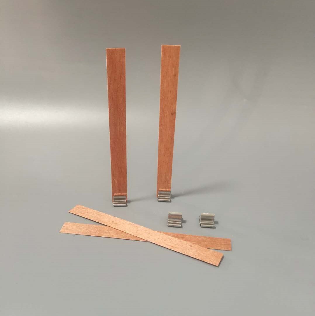 Factory direct supply wood chip candle wick aromatherapy candle wooden wood chip candle wick diy candle material wood wick