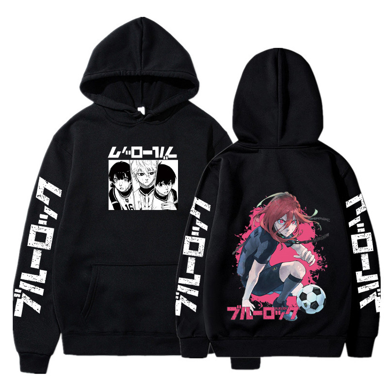 Anime BLUE LOCK Hoodie Fall Winter Long Sleeves Fleece
