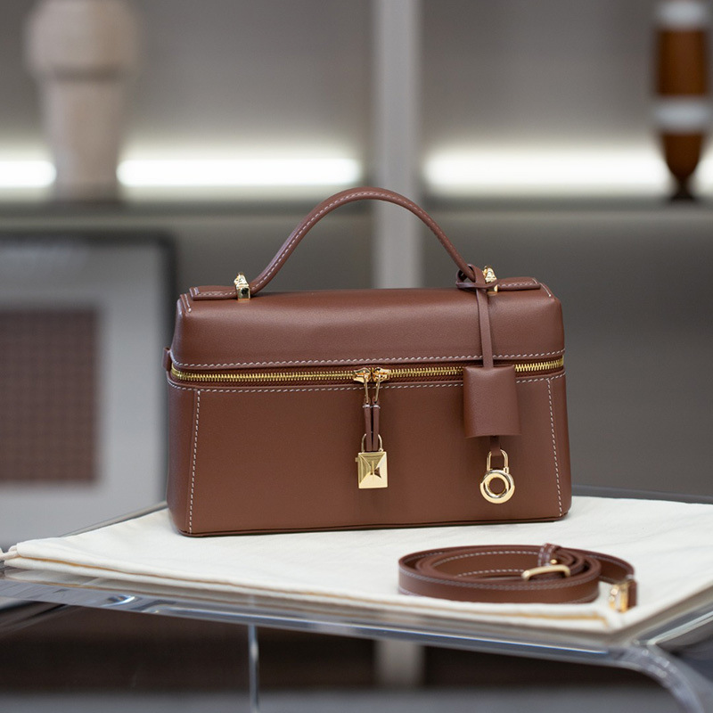 2025 新レトロ牛革 ExtraBag ランチボックスバッグ大容量通勤ポータブルショルダーバッグクロスボディバッグ女性のバッグ|undefined