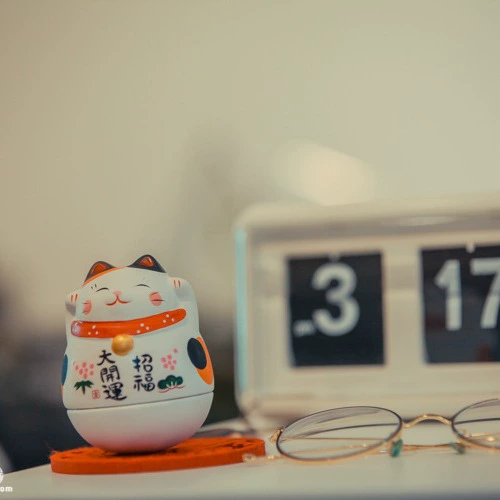 Japanese creative table cute accessory for students, roly-poly doll, Birthday gift, for luck