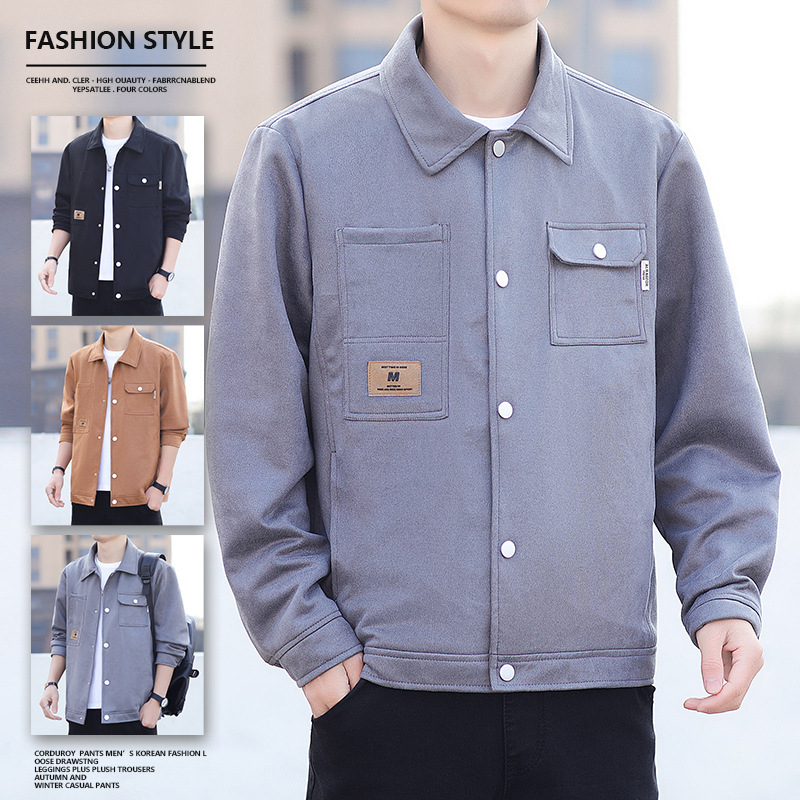 2024 nuevo abrigo de primavera y otoño relajado estilo coreano moda moda hombre guapo ropa de moda chaqueta superior