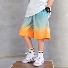 男童运动短裤夏季薄款儿童冰丝速干休闲五分中裤大童男孩沙滩裤子