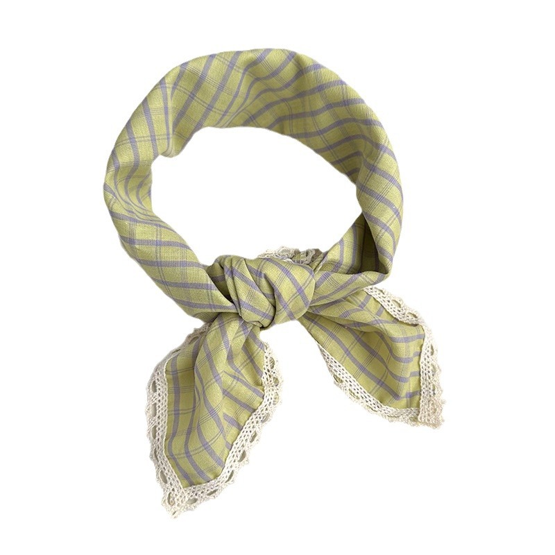 Bufanda cuadrada de encaje de moda de algodón y lino 60*60cm Bufanda de seda de flores de todo fósforo de ocio y arte Decoración fotográfica de vacaciones Accesorios para el cabello