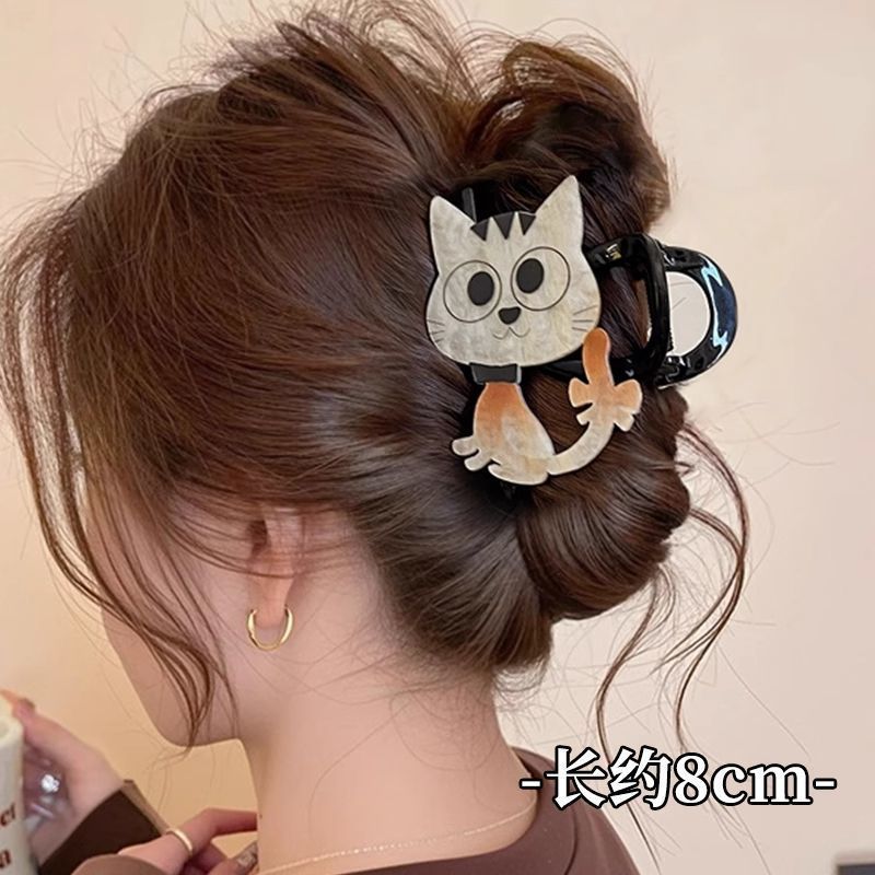 韓国東大門2025年新作ヘアクリップ、女性用ヘアピン、高級感のあるシャーククリップ、ヘアアクセサリー、ヘアピン|undefined