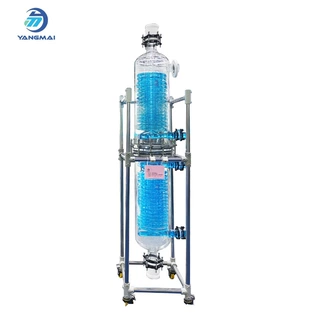 玻璃盘管冷凝器高硼硅玻璃热交换器蒸馏低温蒸发冷凝设备源头厂家