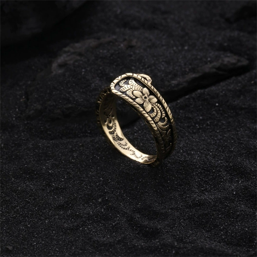 Кольцо, серебро 925, стиль ретро с лёгким люксом, стойкий к потускнению, для указательного пальца